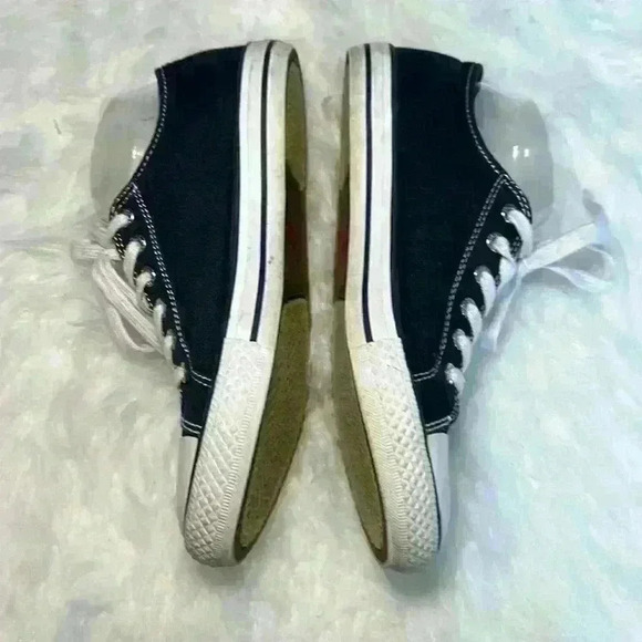 LEVI'S Classic Navy Stan Buck Lace Up Canvas Low Top Sneakers Women Size 8.5 EUC - Picture 4 of 12